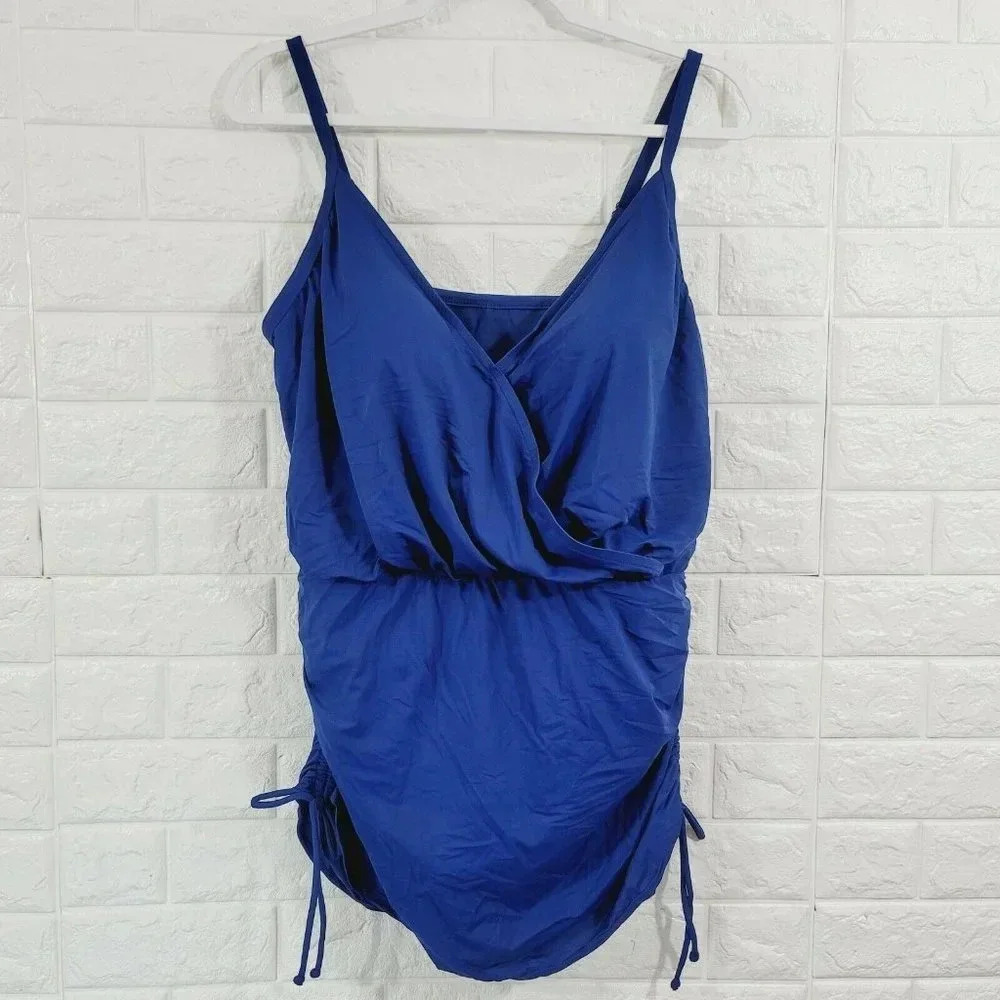 Dreamsuit One Piece Swimsuit Slimming Blue Size 14